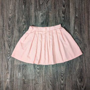 Basic Large Pink Pleated Circle Skirt - Fits Like a Medium